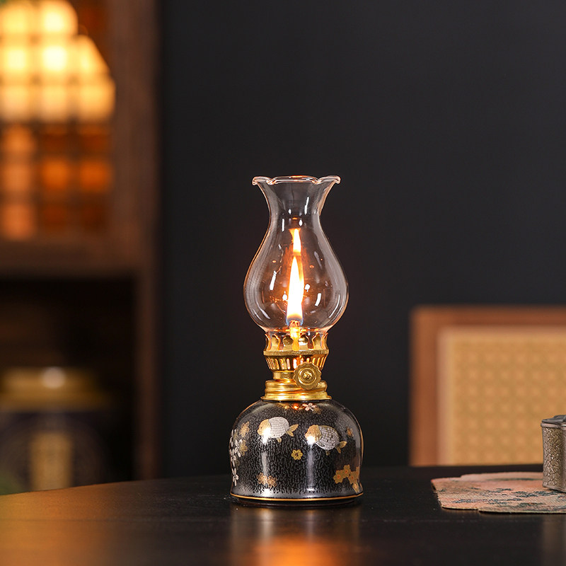 茶小灯怀旧复古煤油灯陶瓷酥油灯灯盏新中式书房卧室氛围灯灯具,家居饰品,酥油灯,淘宝优惠券,粉丝福利购,淘宝优惠卷