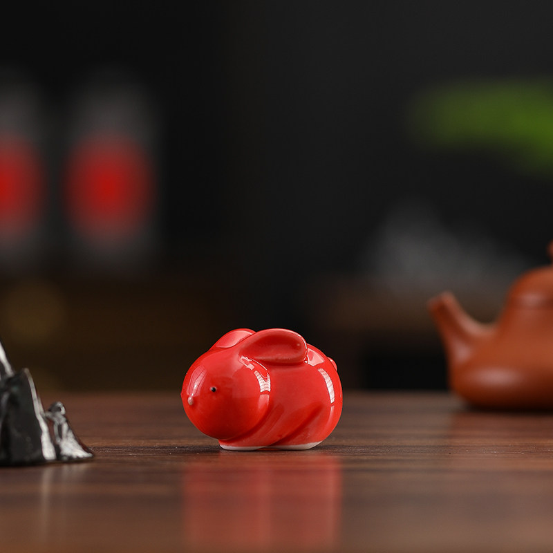 可爱小兔子摆件陶瓷十二生肖兔家居玄关补角装饰吉祥物桌面装饰品,家居饰品,桌面摆件,淘宝优惠券,粉丝福利购,淘宝优惠卷