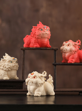 国潮瑞兽麒麟貔貅摆件创意招财镇宅神兽茶桌桌面装饰工艺礼品摆件