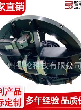 厂家直供AGV舵轮承载500KG安装高度10mm电机驱动轮