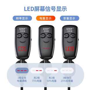 音响万能教师舞台演出户外K歌话筒 UHF一拖二无线麦克风耳麦头戴式