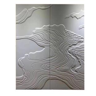 现代客厅皮雕背景墙硬包卧室简欧电视浮雕背景墙软包3d割雕背景墙