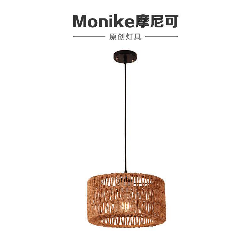 跨境led藤艺简约餐厅室内吊灯装饰铁艺床头过道吧台中山灯具,3C数码配件,USB灯,淘宝优惠券,粉丝福利购,淘宝优惠卷