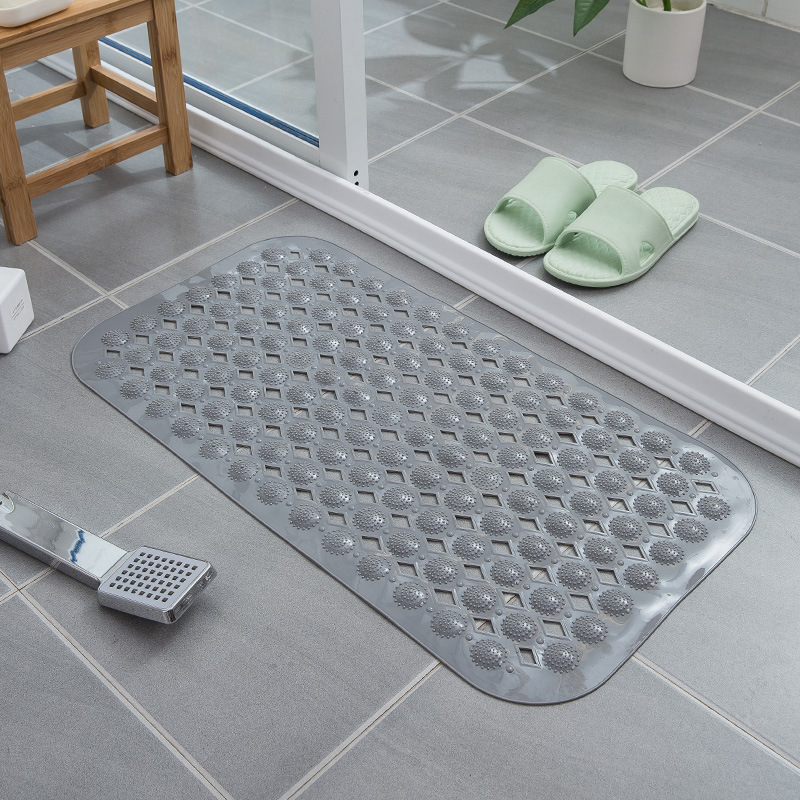 长方形浴室垫防滑垫环保家用淋浴房洗澡防摔吸盘地垫卫浴按摩脚垫