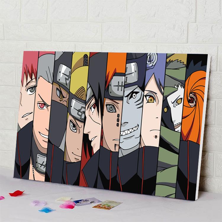 火影忍者点贴钻十字绣2024新款卡通动漫人物5d钻石画客厅卧室满钻