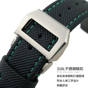万国原款适配喷火战飞行员TOP GUN海军空战部队尼龙帆布真皮表带