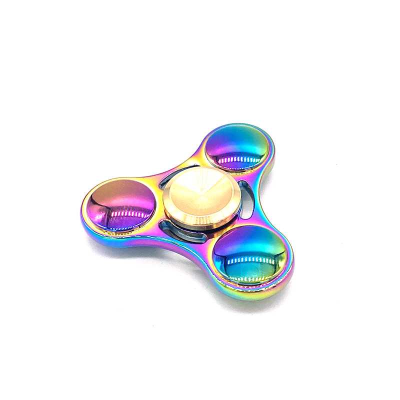 新款金属锌合金旋转玩具UFO三陀螺