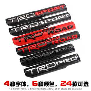 适用于丰田坦途TRD 贴标TRD PRO BRO车标车身叶子板侧标 SPORT改装