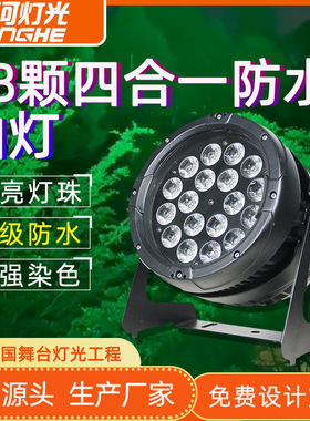 IP66户外文旅防水18颗20w全彩四合一LED帕灯染色大型演出舞台灯光