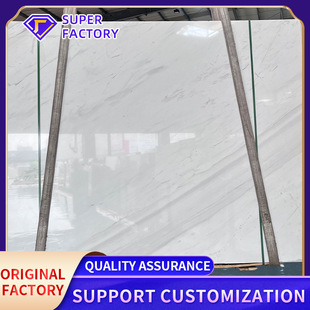 跨境天然石材背景墙岩板窗台石酒店别墅内外墙装修爵士白大理石板