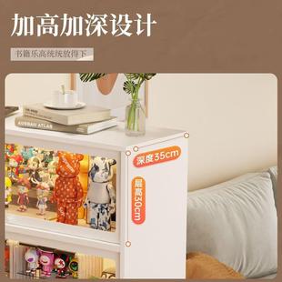 厨事优钢制书柜玻璃门家用防尘书架储物柜带门落地简易钢制置物柜