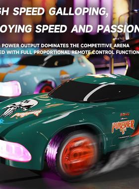 12921:64例C迷你遥控车四驱充比电动漂移速赛车模型跑高车玩笙R陇