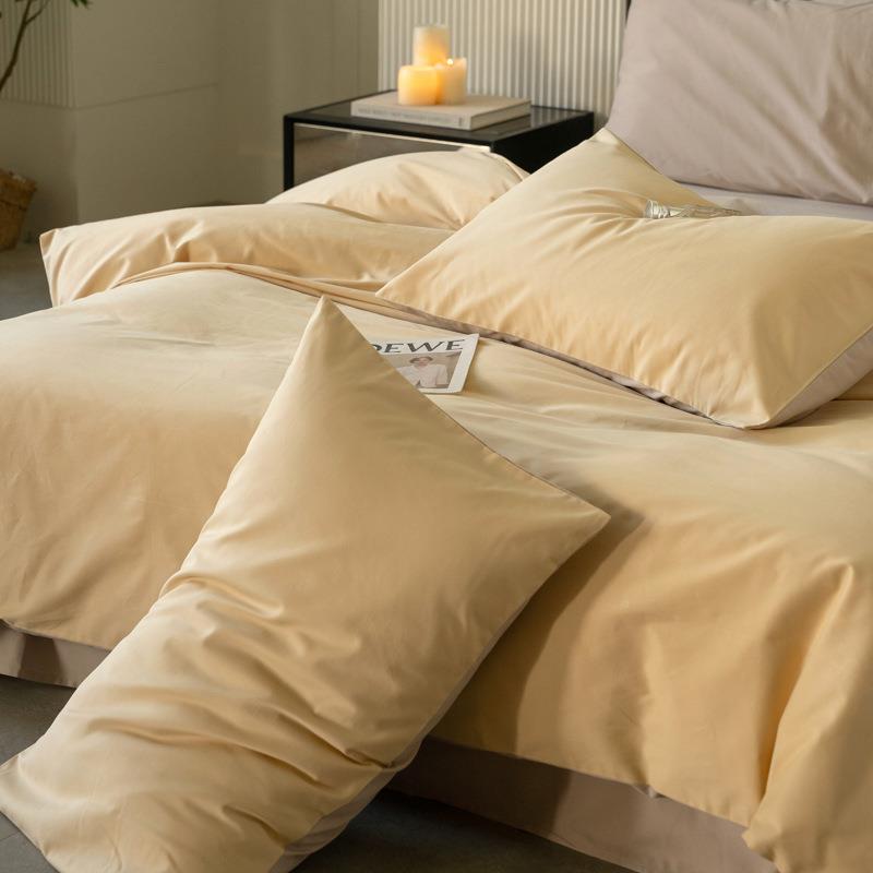 A色类10厚0支全磨毛四RHY件套纯三件套棉纯棉加保暖秋冬柔软裸睡