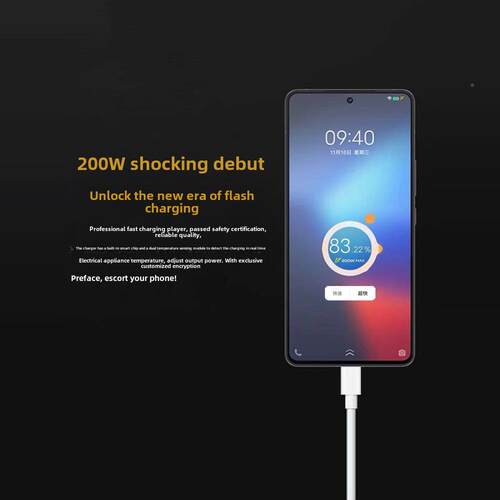 适464用于Vivo1Iqo11S充电器头2o00W超级闪充Iqoo11Pro充电线qoo1S充电插头双c10a数I据线200W充电组