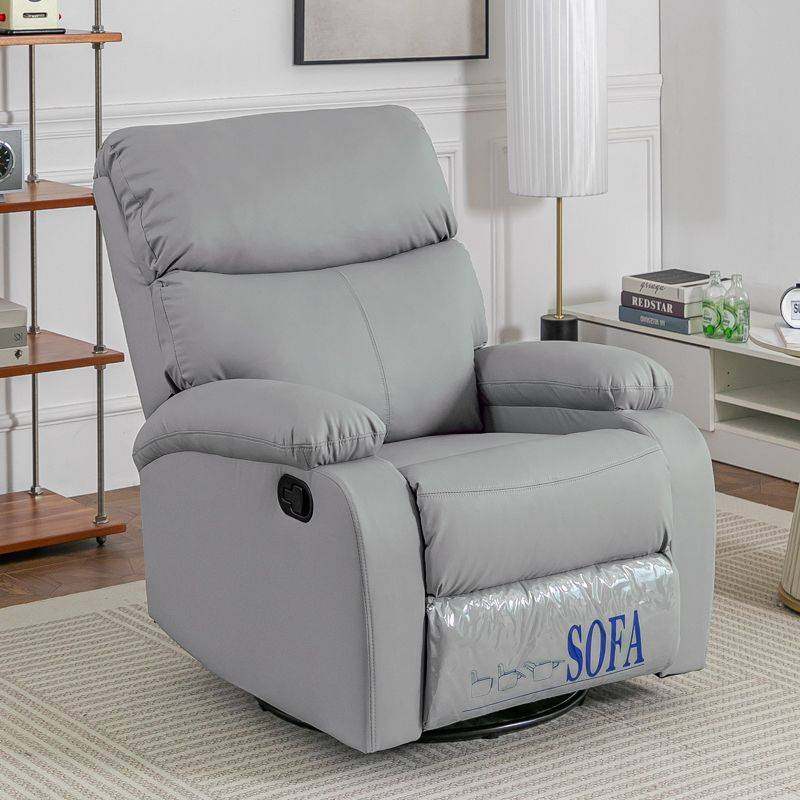 沙发单人客厅懒人可躺电动按摩多功能摇椅休闲旋转椅绢花通用