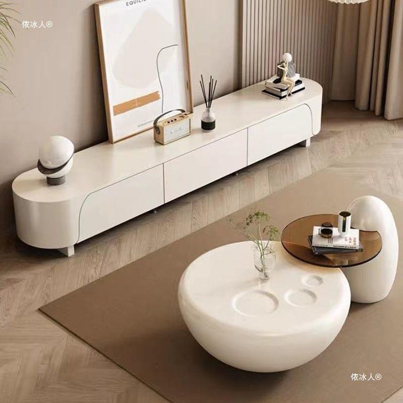 简约轻奢奶油家用茶几猫爪极简艺术简现客代厅型QXC网红大小小户