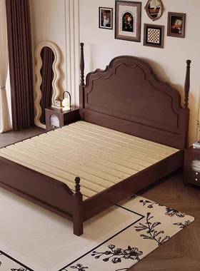 床法式复17043古安娜主古卧室实木床15现代简约美式双人.人床风婚