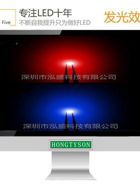 片LED120贴6红蓝双发色3227SURU03227红兰129红蓝led灯珠光管二极