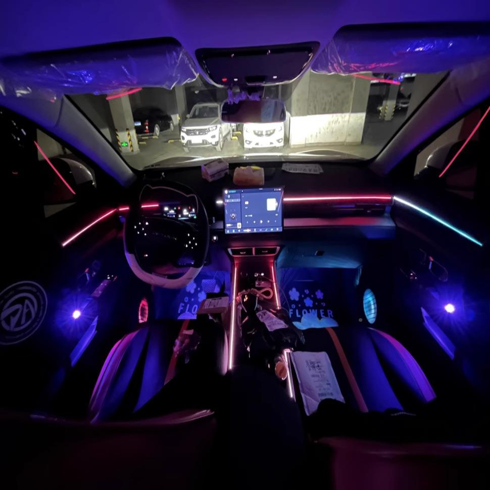 汽车载氛围灯18SDTi光n1隐藏式亚克力L车色ED流幻彩256装饰灯带