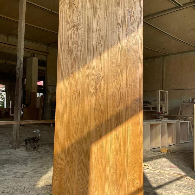 复老榆木板风化实木大板桌古46947怀旧实木桌门面板吧原木台餐客