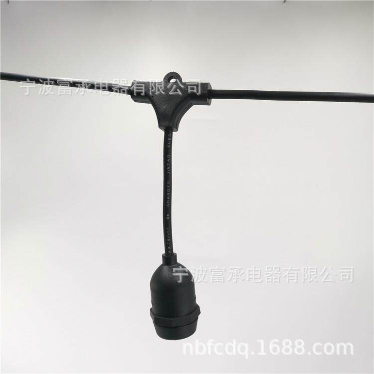 南美E27E26灯线屋顶吊串灯线庭防院防水工矿迪拜水灯串s1QPF4线灯