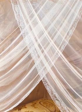 新U缩型伸蚊不锈钢加厚支架帐三开门落地蚊63674帐1.款2米1.35m家