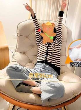 厅客摇摇椅奢阳台人34345逍遥椅家用休闲大躺椅单人沙发椅子懒轻