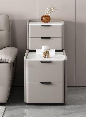 225新款现落地0沙发边柜轻奢实木小代型夹缝简约86054侧边几茶几