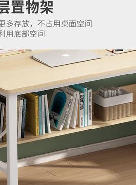 脑桌简家用初中生书34133桌架一体桌卧室小户型学生电写字桌学习