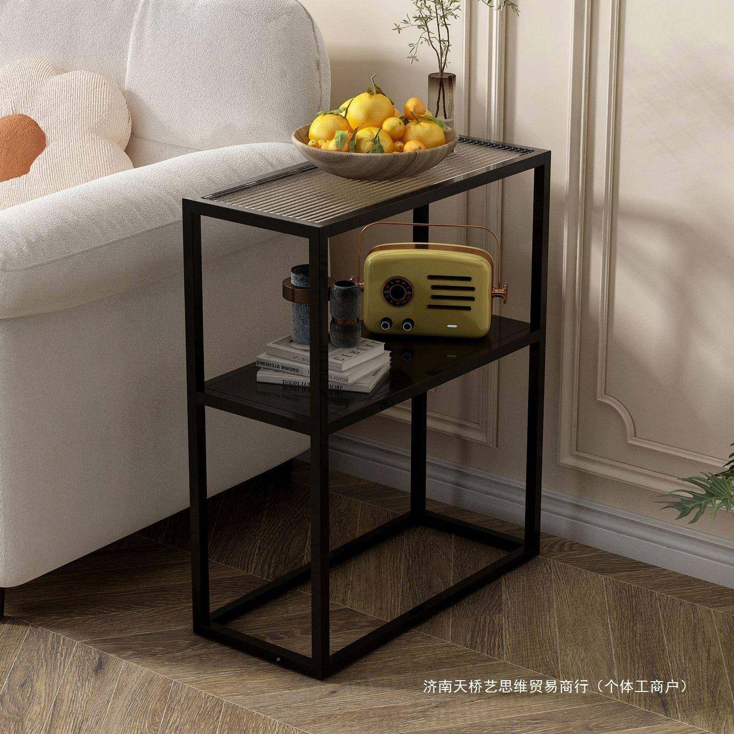 无品牌/客厅沙发极窄边移动茶家几卧室简几易床头柜小窄小置物架