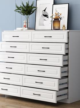 L$HL$实H木斗柜卧物室物收纳柜储客厅电视柜现代五斗柜八斗柜WDK