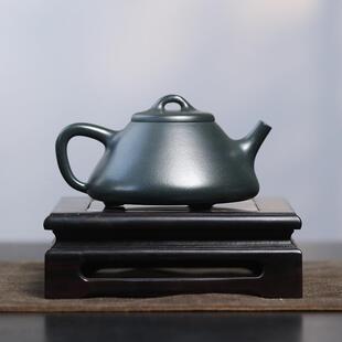 宜兴兰紫砂壶源厂家价墨绿泥紫砂壶茶具九102176君头领子子君冶石