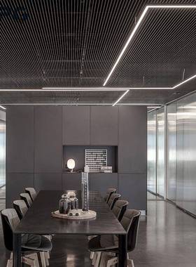 LE方通灯办公ZG-7560室超市D室线灯无缝拼接长条线条吊教灯铝合金