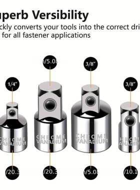 64件压批英接组套3/8,1/NER4,1杆/2寸驱动扭矩钻头套筒和外部扭
