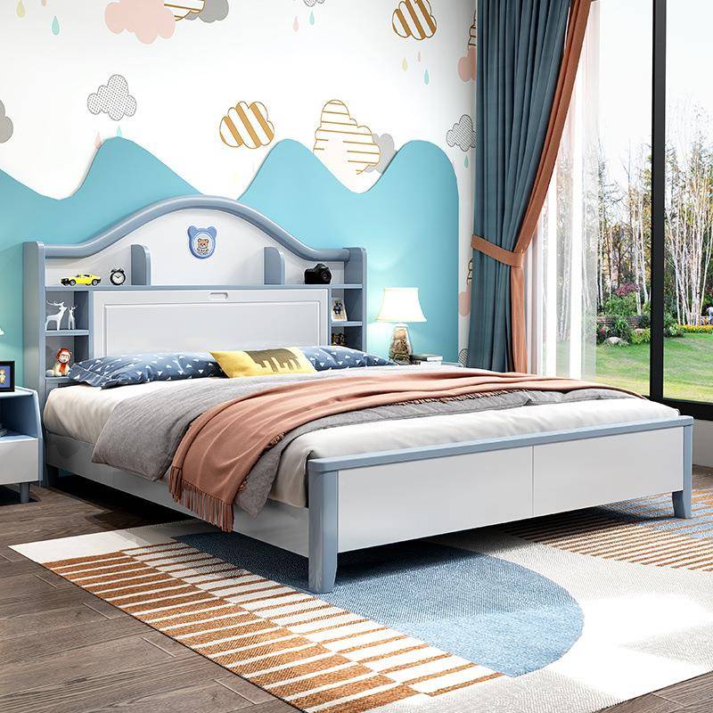 儿床男孩女孩1.2米现代简约美式全实木年1.73a6tchF58m青少1.主卧