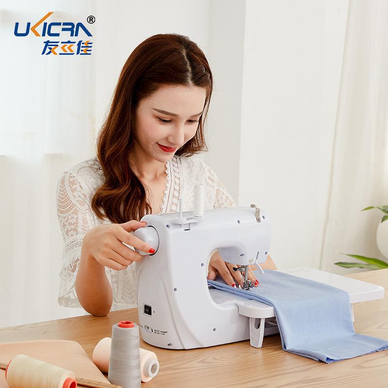 AL579809电商68A0缝能纫机升级版1线迹电动家用迷你双针多功2缝纫
