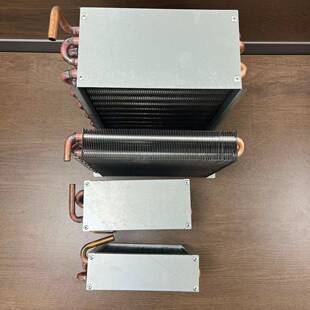 UV平板打印机LED固化灯水箱用冷凝器水箱制冷用冷凝器铜管散热器