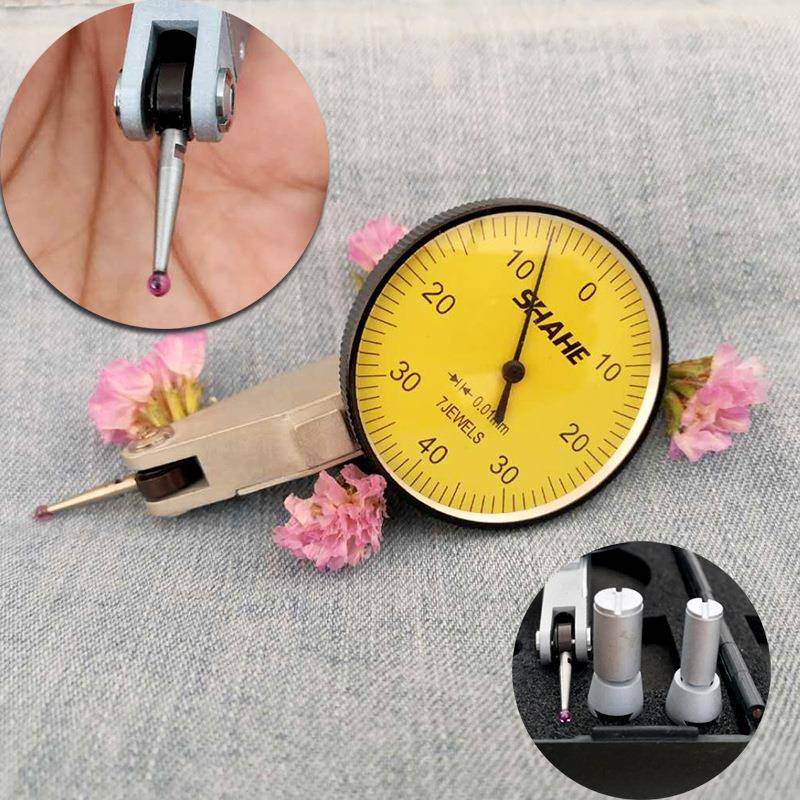 三和杠杆百分表表-0.8红宝石0测头百分头大盘表40mm跳IYC动表