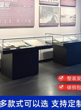 玻加大加长璃展柜带32776灯博物馆展带台文物古董书画展览柜企示