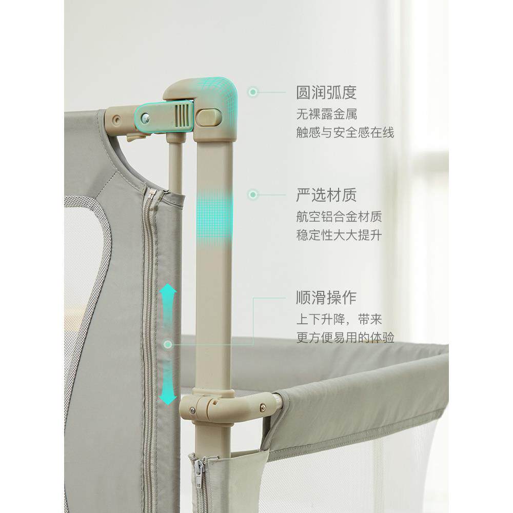 生婴儿床宝宝床儿新功小CIW床便多能携式移动床中床防护栏
