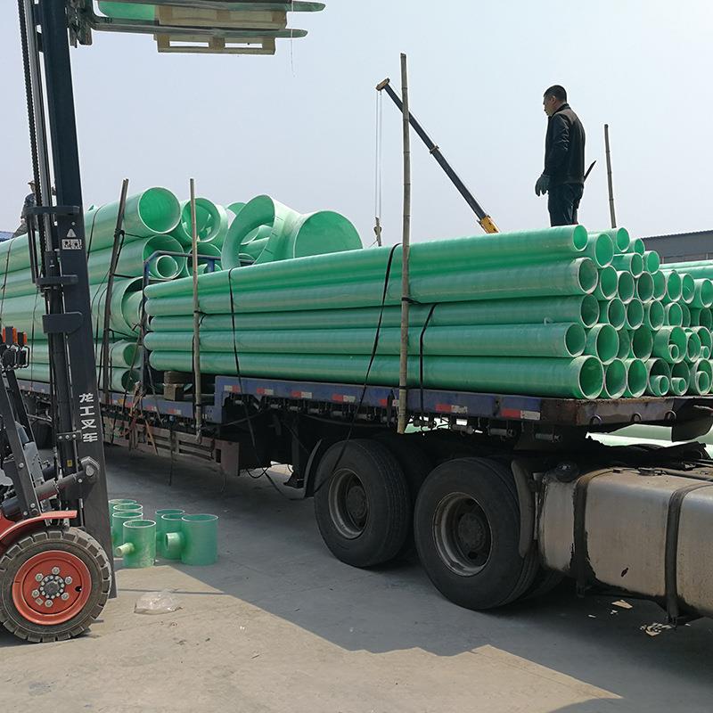 玻水璃钢管地埋夹市政排污管通风除臭管排管缠YCT绕道管道砂管道