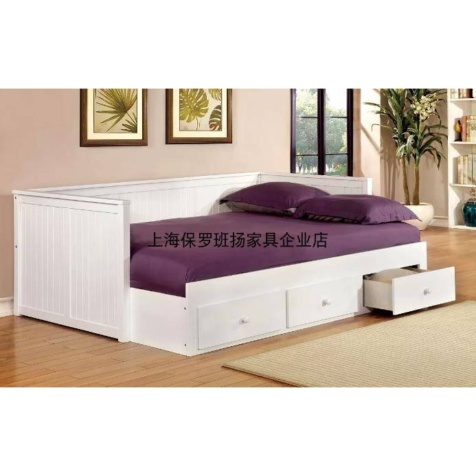 简约实木沙发床可折叠坐卧两用沙发床多功能推拉伸缩小户型沙发床