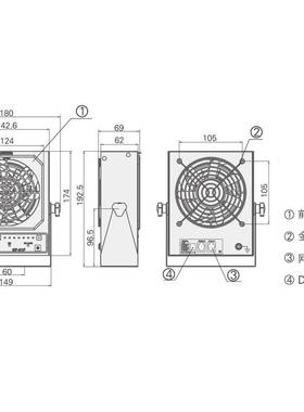 KESD凯仕德离子风机工业除静电离子风扇高频交流离子风机KF-21F