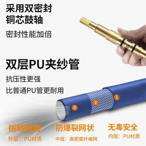 气鼓自伸卷管器水电鼓动气管收卷器洗缩车收管无品牌/器鼓夹纱管