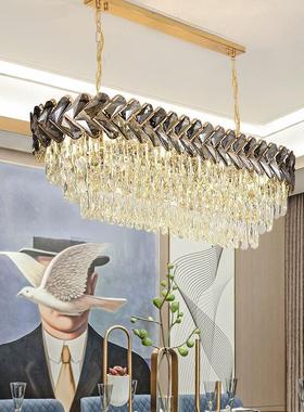 后现轻奢水晶吊现代简约灯客厅厅灯新款卧室灯具餐家用港式91541