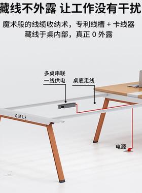 会议桌长简约现代30372洽谈工桌风办椅公桌办公家具小型业会议室