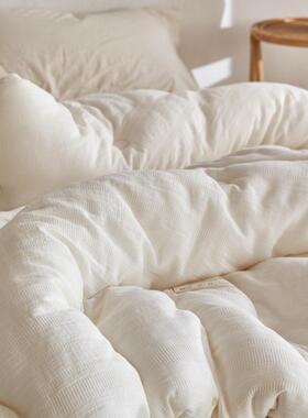 豆李官奇全棉双层纱大5被VEU类芯A0%大豆纤维双人单人春秋被冬被