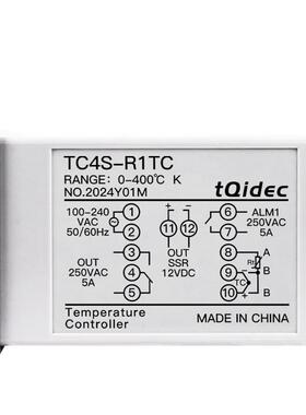 tqide电c台泉气温控仪表TSC4多种输入字显示智76140能数PID调节温
