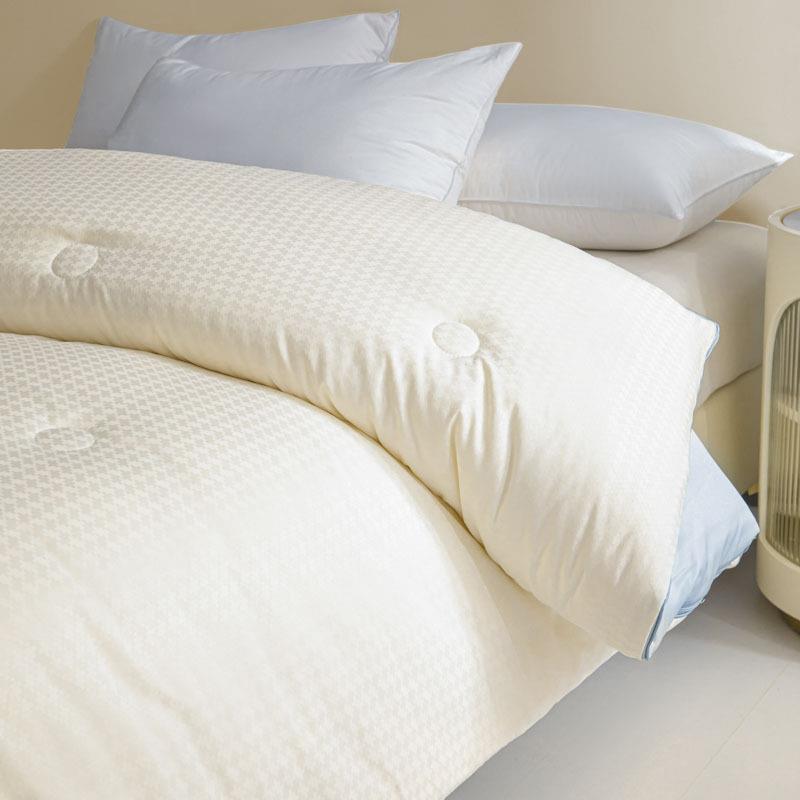 2025新被款双拼提花大豆子母加保暖冬被厚棉大豆被纤维FLB被芯双