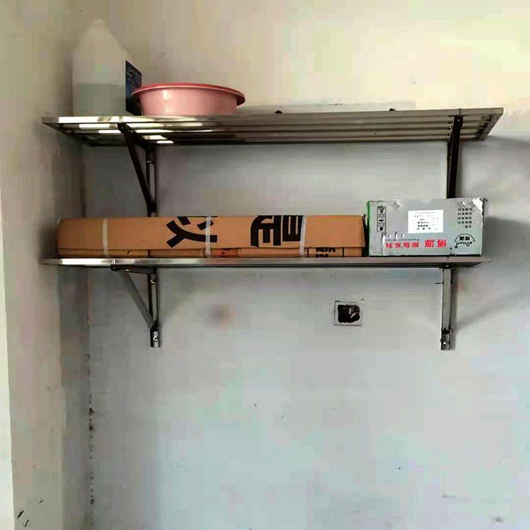 大承重上货架用BXZ地墙下室车库储藏室壁杂挂置物架家不锈钢物架